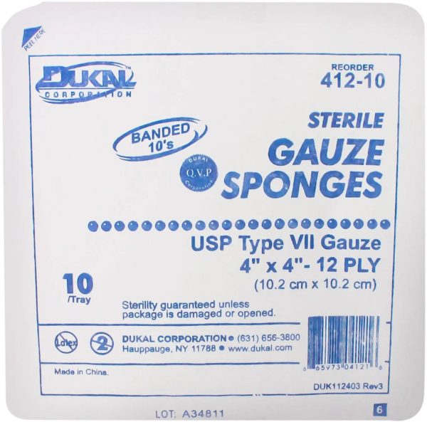 Dukal Usp Type Vii Gauze Sponge Hot on Sale - Image 4