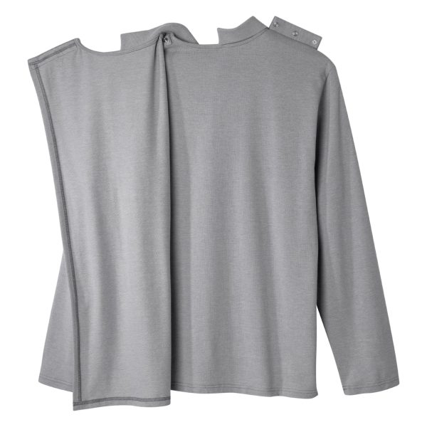 Silverts Men s Adaptive Open Back Long Sleeve Polo Shirt Online Hot Sale - Image 3
