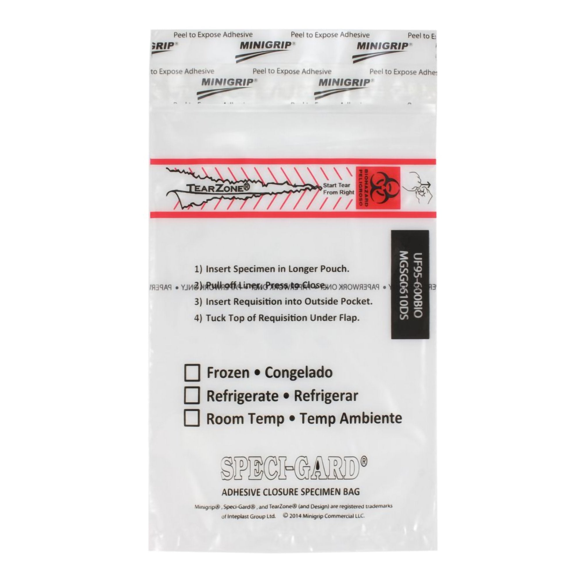 Speci-Gard Specimen Transport Bag With Document Pouch Online now